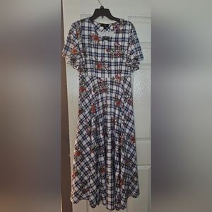 Zink dress medium, flowy, bright florals